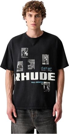 Rhude Uomo, Top, Nero, M, new