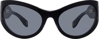 Marc Jacobs Grey Antireflex Wrap Ladies Sunglasses MJ 1087/S 0807/2K 61