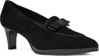 Ara Azalea Pointed Toe Loafer Pump in Black at Nordstrom, Size 10.5