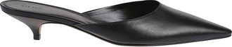 The Row Liisa Kitten Leather Kitten Mules