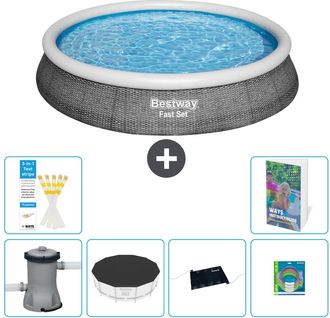 Bestway Piscina Bestway Fast Set Redonda - 396x84 Cm - 7-piezas S211