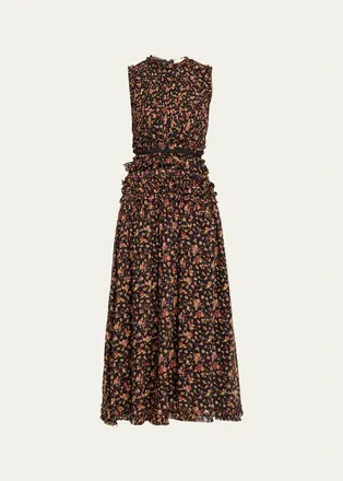 Ulla Johnson Etta Sleeveless Silk Maxi Dress