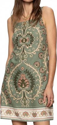 Sanctuary Tapestry Shift Dress In Mezzo Sage
