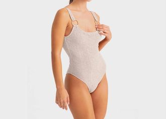 Movom Swimwear Sonic Smock Swimsuit In White