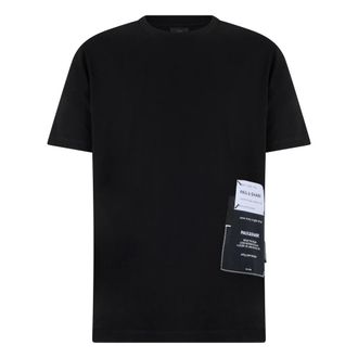 Paul & Shark Cotton T-shirt with print - male - Paul & Shark - T-Shirts - Black - L - Tops