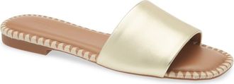 Nordstrom Rack Cora Slide Sandal in Platinum Gold at Nordstrom Rack, Size 5.5