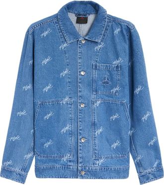 Nike Jordan Flight Heritage denim jack - Blauw