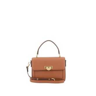 Pourchet Tassen, Dames, Bruin, ONE Size, Leer, Auteuil Handtas