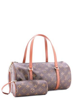 Louis Vuitton Papillon Handbag Monogram Canvas 30 shoulder bag - women - Fabric - One Size - Brown