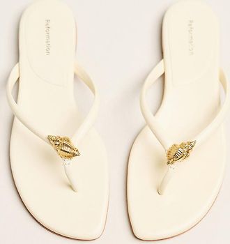 Reformation Onyx Thong Sandals