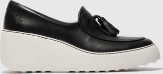 FLY London Womens Dala Slip On Shoes In Black
