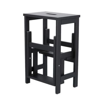 Jan Kurtz Soho Hockerleiter, 3 Stufen, schwarz