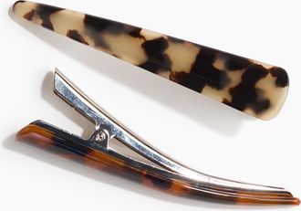 H&M 2er-Pack Haarspangen - Brown