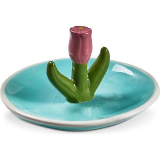 Tag Tulip Ring Dish Multi Earthenware Spring in Blue at Nordstrom