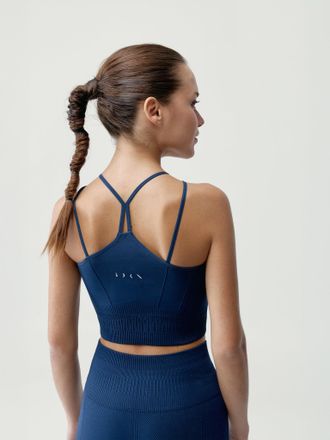 Born Living Yoga Top Kamay Sailor Blue