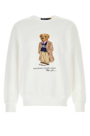 Polo Ralph Lauren White Cotton Blend Sweatshirt