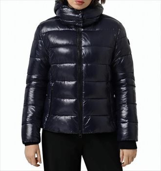 Save The Duck Down Coat With Lacquered Finish