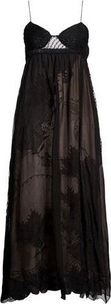 Farm Rio BLACK SPECIAL LACE SLEEVELESS MAXI DRESS
