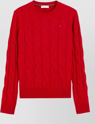 Tommy Hilfiger wool cable-knit crew-neck sweater