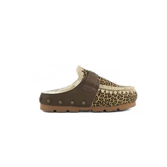 Mou Winter Bio Ponyskin - Dames - Slip ons - Bruin - 37 EU - Wol - Schoenen