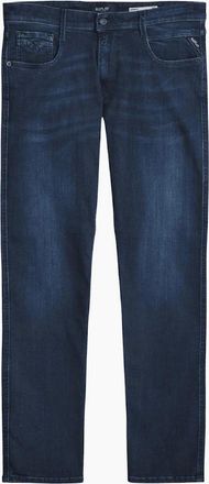 Replay Mens Anbass Power Stretch Slim Fit Indigo Blue Jeans