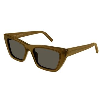 Saint Laurent Sunglasses, unisex, Brown, Size: 55 MM Mica Sunglasses