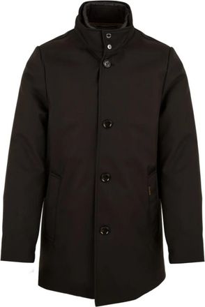 Moorer Voorrits- en knoopsluiting Afneembare capuchon - Heren - Mantel - Bruin - M - Jassen