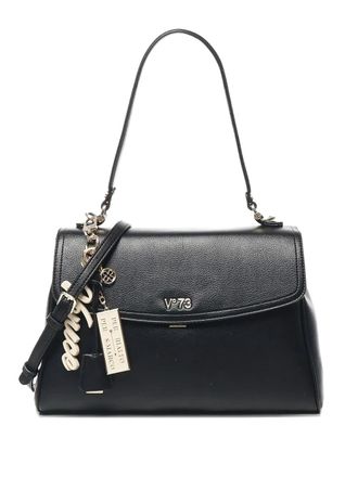 V° 73 chain-accented flap shoulder bag - Black