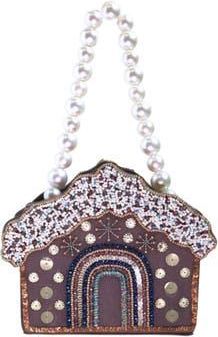 Simitri Winter Cottage House Mini Bag in Gray at Nordstrom