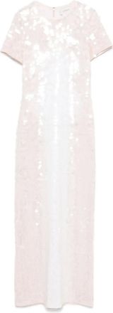 Sportmax Abito midi con paillettes - Toni neutri