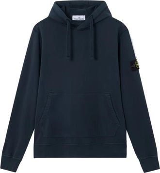 Stone Island Sweaters Blue - Heren - Hoodies - Blauw - S - Katoen - Hoodies & sweatvesten