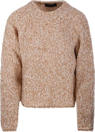 Fabrizio Del Carlo Trui met ronde hals - Beige