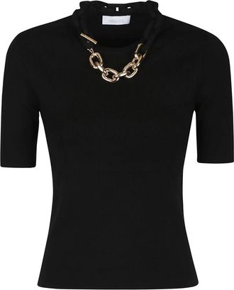 Paco Rabanne Casual Gebreide Top - Dames - T-shirts - Zwart - M - Tops