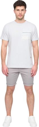 Duck and Cover Heren Moreshore Chino Korte Broek (Lichtgrijs)