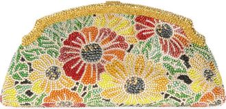 Judith Leiber Mini Venetian Meadow Crystal Embellished Clutch in Champagne Prosecco Multi at Nordstrom