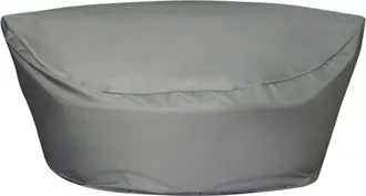 Beliani Funda De Protecci&oacute;n Impermeable De Tela Poli&eacute;ster Recubierta De Pvc Gris 170 X 160 X 75 Cm Muebles De Jard&iacute;n Sylt Chuva