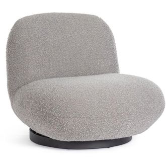 BIZZOTTO Poltrona Margot per interno, Struttura In Legno Compensato 81 x 95 x 71h cm -Grigio Boucle