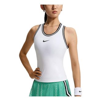 Nike (WMNS) Nike Court Slam Tennis Tank Top Asia Sizing White Black IM9427-100