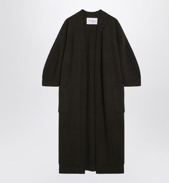 Max Mara Moss Cardigan In Wool And