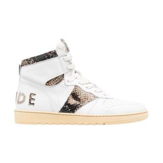 Rhude Schoenen, Heren, Wit, 42 EU, Leer, Rhecess Hi Sneaker