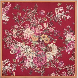Mango Foulard stampa floreale granato - Donna - Taglia unica - MANGO