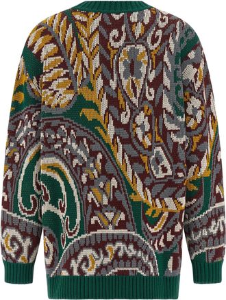 Etro Wool Jacquard Sweater - Green