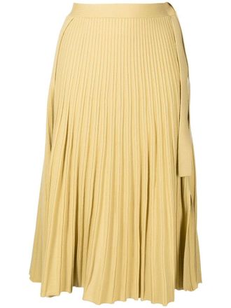 3.1 Phillip Lim Gonna midi plissettata - Giallo