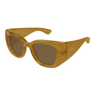 Saint Laurent Brown Cat Eye Sunglasses