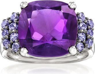 Ross-Simons Amethyst and. Tanzanite Ring in Sterling Silver