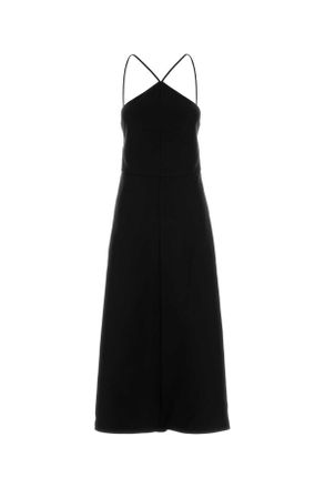 Jil Sander Womens Black Silk Blend Dress - Size EU 38 (Womens)