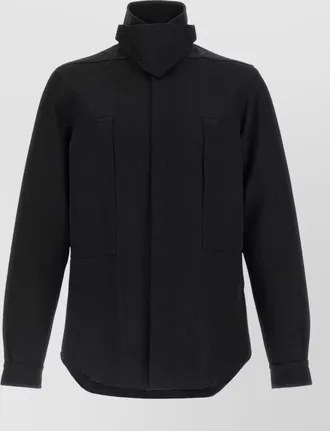 Rick Owens wool single breasted coat