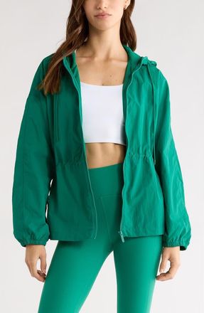 Zella Day to Day Cinched Jacket in Green Glade at Nordstrom, Size X-Small