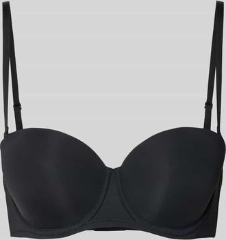 Dorina Regular Fit BH in Balcony-Optik in Black, Gr&ouml;&szlig;e 75A