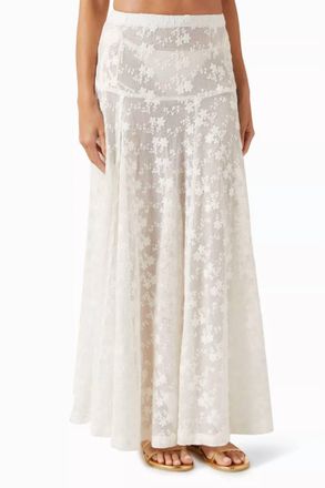PQ Swim Evie Cover Up Skirt In Ivory